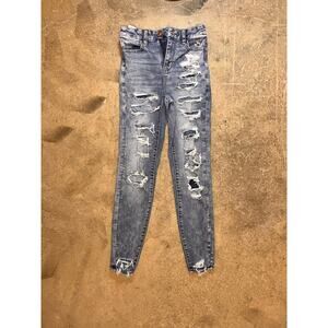 American Eagle Women’s Size 0 Jeans Next Level Stretch Western Boho